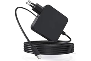 SCOVEE Caricabatterie usb c 65W,Caricatore Laptop usb c Compatibile con Macbook Pro/Air,lenovo thinkpad yoga,huawei matebook,HP Chromebook,11 Home,Compatibilità con adattatore rapido Dell Type C