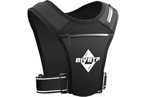 BIVBTP Running Vest Phone Holder-Running Vests With Adjustable Belt, 4 Pockets For Phone, Key, Gel, Water Bottle, Towel, Etc. Reflective Vest For Gym, Cycle, Fishing, Trail. Lightweigh - Men & Women