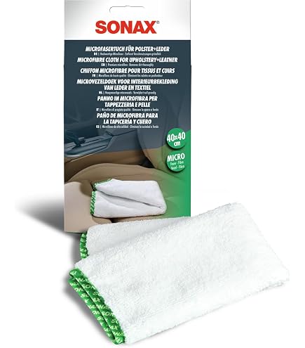 SONAX Panno in Microfibra per Esterni, Elimina i Residui di Polish senza Graffiare & Applicatore in Spugna Super Soft per la Distribuzione Liscia e Delicata di Cere, Sigillanti e Lozion