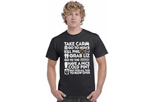 Mellor Design Shaun of The Dead Take Car Go to Mum's Kill Phil Grab Liz Unisex T-Shirt Printed Top