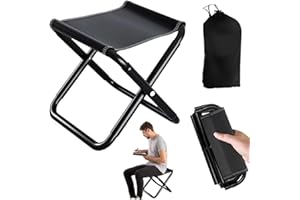 UIEXAY Tabouret De Camping,Siège De Camping Portable 30Cm,Tabouret Pliable De Camping,Mini Chaise Pliante Portable,Siège De Pêche,Pour Voyage,Pêche