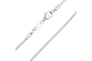 KENYG Delicate S925 Silver 16" 18" 20" 22'' 24" 26'' 28" 30" Inch 1.0mm Thick Snake Chain Choker Necklace Jewellery