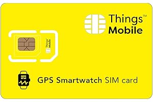 SIM Card per GPS TRACKER SMARTWATCH - Things Mobile - copertura globale, rete multi-operatore GSM/2G/3G/4G, senza costi fissi, senza scadenza, tariffe competitive. 15€ di credito incluso + 1€ gratis