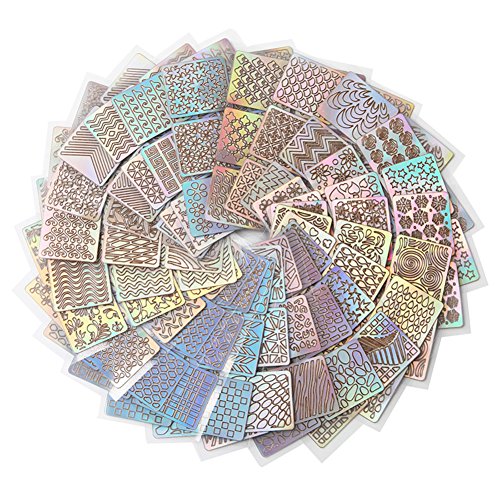 Blue Vessel 24pcs/set Nagelaufkleber Vinyls Nail Art Maniküre Schablone DIY Stanzwerkzeuge