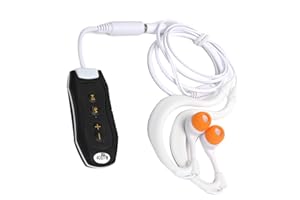 Asixxsix Lettore MP3 con a Conduzione Ossea, Lettore Musicale FM Impermeabile IPX8 USB Ricaricabile Portatile 4 GB MP3 Subacqueo con Auricolare e Clip per Nuoto, Surf, Immersioni, Corsa,