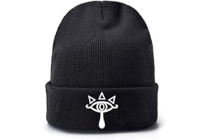 FEIDIAO Zlda Knitted hat Zlda Hylian Shield Keep Warm Plush hat Unisex Wool Cap