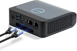 BOSGAME E1 Mini PC [2.5G Dual LAN], 16GB DDR4 512GB SSD 12th Gen N100 (fino a 3.4GHz), Mini Desktop Computer Supporta WiFi6, BT5.2, USB3.2 e 4K @60Hz Triple Display