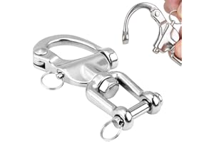 WJMY Pivotant à 360° en Acier Inoxydable - Capacité de 650 kg - Pour une Rotation et une Fixation Sécurisées de Fauteuil Suspendu, Sac de Frappe, Gril Pivotant, Mousqueton Rotatif, Balançoire, etc