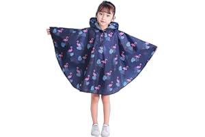 Freesmily Kinder Netter Regenmantel Wasserdichter Regen Poncho Jacke Mantel für Mädchen Jungen Kind
