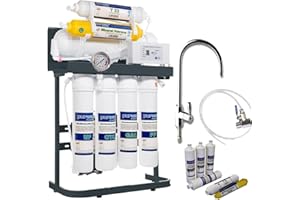 purway Crystal Group PUR Booster Quick - Sistema de ósmosis (7 niveles, 600 GPD, incluye filtro de repuesto)