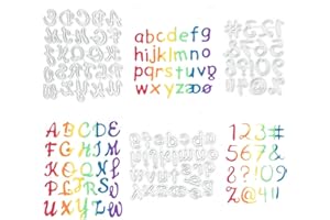 OKUYAN 72PCS Numbers Alphabet Cutting Dies Metal 26 Letter Alphabet Dies 0-9 Number Embossing Die Capital Lower Case A-Z Alphabets Cutting Dies for DIY Craft Cardmaking Journaling Stencil Tool(3 Sets)