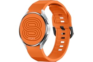 chinbersky Wytrzymały sportowy pasek 20 mm do Samsung Galaxy Watch 5 Pro/ Galaxy Watch 7/6/5/4 40 mm, 44 mm, 6 Classic 43 mm, 47 mm/ 4 Classic 42 mm, 46 mm, bez szczelin, dla kobiet i mężczyzn