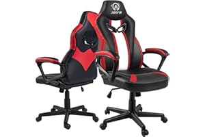 JOYFLY Gaming Chair for Adults Gaming Chair, Racing Style Ergonomic Office Chair with Adjustable Swivel Chair with Lumbar Support(Red)