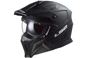LS2, Casco Moto Jet/Modulare DRIFTER SOLID Matt Black, XL
