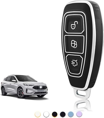 Custodia Silicone Per Chiavi Auto Ford - Copri Telecomando Decorativo E Protettivo