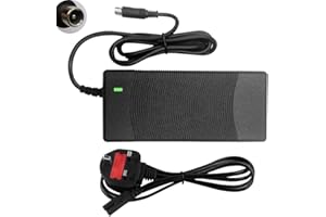 XEERUN 42V 2A Electric Scooter Charger, Hoverboard Charger, Electric Bike Lithium Battery Charger, Xiaomi M365/Pro 2, Bird, Xiaomi, Lime, Jump, Spin, Lyft, Lime S, Skip, and Segway Ninebot, DC 8mm, Black