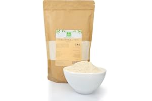 ‎GREEN ESSENCE Weizengluten von der Grünen Essenz - veganer Fleischersatz - Seitan Basis Pulver - Weizenkleber low carb - natürliches Verdickungsmittel - rein pflanzlich - Weizeneiweiß