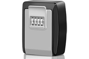 Faneam Grande Cassetta Sicurezza Chiavi Combinazione a 4 Cifre, Key Box Impermeabile Cassaforte per Chiavi Esterno Portachiavi Cassetta per Chiavi Muro Sicurezza per Chiave per Casa Garage