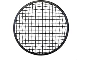 Alchemy Parts Motorbike Mesh Metal Grill Cover for 7" Inch Headlight for Scrambler Project Custom (Matt Black)