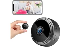 beseloa Mini telecamera spia wireless 1080P Full HD con audio e video, con visione notturna rilevamento del movimento, telecamera di sorveglianza piccolo bambino monitor portatile per esterni/interni