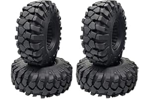 Yuikome 4 StüCk 1,9 Gummi Reifen 1,9 Radreifen 108X40MM für 1/10 RC Crawler TRX4 Axial SCX10 III AXI03007 90046