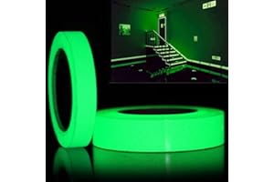 TXERFOLG Hopesing 2 Stück Leuchtendes Klebeband Selbstklebendes Fluoreszierendes Klebeband Luminous Tape Wasserdichtes Stage Warnband 2CM×5M 1CM×5M