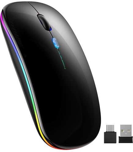 Souris Sans Fil Advance – Mini Noire Et Bleue – Modèle S-290BL – 1600 DPI