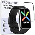 Pellicola salvaschermo 3D per Oppo Watch Free, Nero, Vetro temperato, Copertura Completa, Pellicola Protettiva Protezione Sch