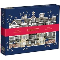 Liberty London Maxine 500 Piece Double Sided Jigsaw Puzzle With 15 Shaped Pieces - Galison - View #12
