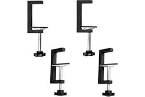 NS Juvyig G Morsetti per lavorazione del legno, vite regolabile piccole staffe, graffette universali per la lavorazione del legno, mini morsetto bar per falegnameria progetti fai da te (4, nero)