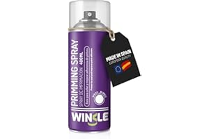 WINKLE FEED YOUR PRINTER WINKLE Imprimación Spray Blanco Mate 400ml Impresión 3D, Imprimación para Metal, Madera y Plásticos PLA, ABS y PETG, Resinas y PVC, Pintura para Plástico Acrílica, Secado Rápido y Alta Adherencia