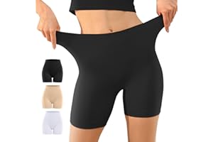 YouShow 3 Pack Pantalon Antirozaduras Mujer Debajo la Falda Pantalones Cortos Vestir Braga Anti Roce