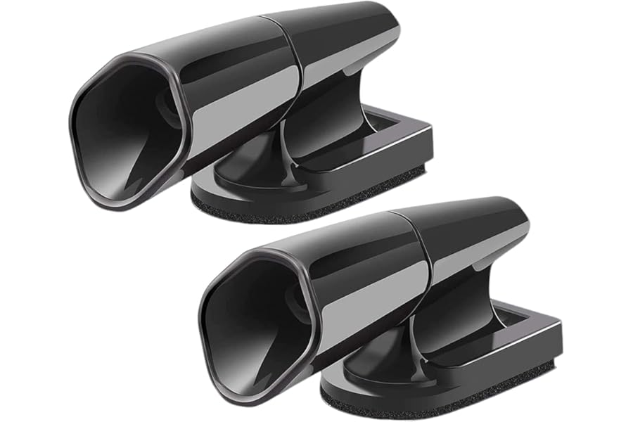2 PCS Car Warning Deer Whistles Wildlife Warning for Cars, Vehicles, Motorcycles, Black Ultrasonic Deer Warning