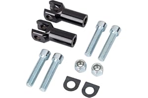 CELOMT Passenger Foot Peg Supports Mounts Clevis Kits Fits For Harley Davidson Softail 2000-2006(Black)