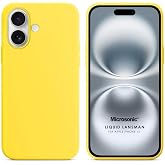 Microsonic Apple iPhone 17 i&ccedil;in Kılıf Liquid Lansman Silikon Sarı [iPhone 17 ile Uyumlu Kılıf - Sarı]