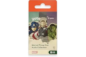 Yoto Disney Junior Novels: Marvel Phase 1 Collection – 3 Kids Audio Cards for Use with Player & Mini All-in-1 Audio Device, Screen-Free Listening with Fun Playtime Bedtime Travel Stories, Ages 8+