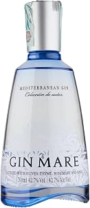 Gin Mare – Premium Mediterranean Gin con 4 Botaniche Naturali Mediterranee 70 cl