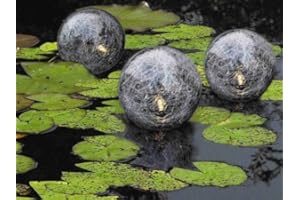 Spetebo Schwimmende LED Solarkugeln aus Glas - 3er Set - Solar Kugeln für Teich, See etc.