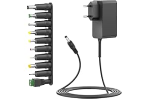 HKY 24V Chargeur Universel Adaptateur Alimentation pour LED Guirlande Conga Cecotec 1390 1290 LCD TFT Monitors DVD TVs Scooter Robot Vileda M-488A Diffuseur Kettler