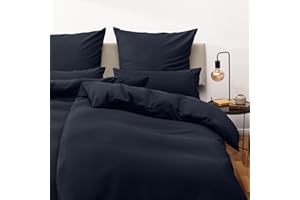 Blumtal Copripiumino Singolo 155x200 e Federa 50x80 - Set di Lenzuola in microfibra extra morbida certificata Oeko-Tex, Set Copripiumino Singolo con 1 Federa - 2 pezzi - Blu Oceano