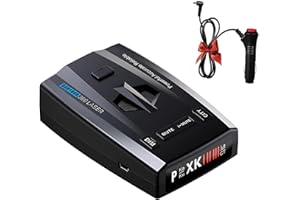 AIMERY RAD1000 Police Laser/Radar Detector for Cars with Led Display,X/K/Ka/KU/ST/CT Band & Laser Detection,Long Range Detection,Mute Memory, City & Highway Modes,VG-2 Immune,Ideal Gifts