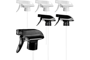 MXYZQDE 6pcs Sprühkopf, 3 weiß und 3 schwarz Sprühkopf für Flaschen, Water Spray Bottle SprüHkopf für Sprühflasche, passend für Friseursalons und Haushaltswaren