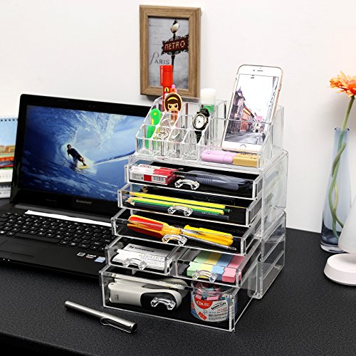 Songmics Kosmetik Aufbewahrung Organizer gro Acryl JKA009 - 4