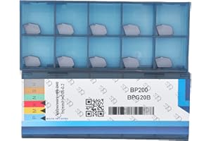 CDBP GTN-2 (SP200) Inserto de Carburo Ranurado Torno CNC Revestimiento PVD para SPB26-2 SPB32-2 Tabla de Cortar, 10 uds