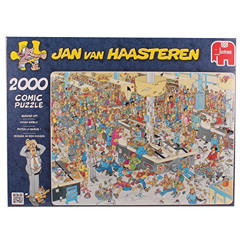 Jan van Haasteren -  2000-Piece Queued Up Jigsaw Puzzle