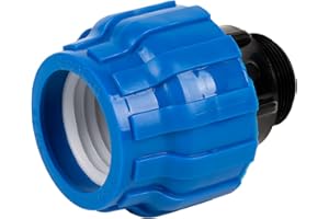 Cofan Collegamento dritto con filettatura maschio | Diametro 40 mm x 1" 1/2 di filettatura | Confezione da 10 pezzi