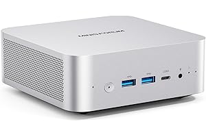 MINISFORUM AI X1-255 Mini PC Barebone with AMD Ryzen 7 255 (8C/16T, up to 4,9 GHz),HDMI/DP/USB4 (4K@120 Hz), Dual Speaker/DMIC,USB-A X 3, 2.5G LAN, Wi-Fi 7/BT5.4