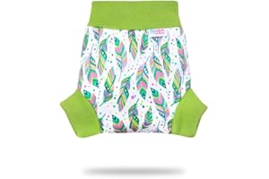 Petit Lulu Pull Up Cloth Nappy Wrap | Size L | Washable Diaper Wrap | Reusable Cloth Nappies | Made in Europe (Indian Summer)