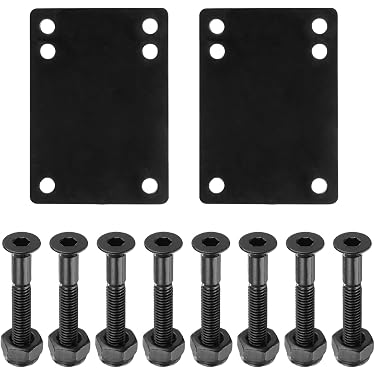 Cale Amortisseur De Skateboard Milageto – Lot De 2, Épaisseur 12 Mm – Réduit Les Vibrations Et Les Risques De Morsure Des Roues – Longboard Et Cruiser