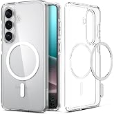 Spigen Galaxy S26 Plus ile Uyumlu Magnet Kılıf Ultra Hybrid Mag Fit Clear White - ACS10964